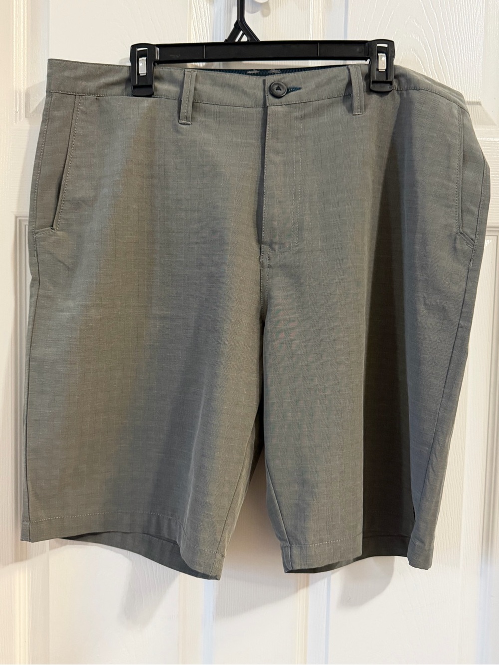 Billabong Men's Olive Gray Flat-Front Performance Shorts